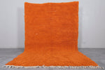 Orange Moroccan rug 6.3 X 10.1 Feet