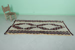 Moroccan berber rug 2.9 X 6.8 Feet - Boucherouite Rugs