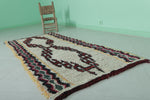 Moroccan berber rug 2.9 X 6.8 Feet - Boucherouite Rugs