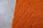 Orange Moroccan rug 6.3 X 10.1 Feet