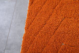 Orange Moroccan rug 6.3 X 10.1 Feet