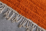 Orange Moroccan rug 6.3 X 10.1 Feet