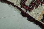 Moroccan berber rug 2.9 X 6.8 Feet - Boucherouite Rugs