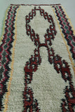 Moroccan berber rug 2.9 X 6.8 Feet - Boucherouite Rugs