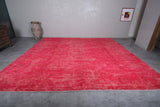 Pink Moroccan rug 13.7 X 13.4 Feet