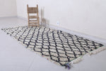 Moroccan Berber Rug with Diamond Pattern - 3.7 X 7.7 Feet