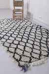 Moroccan berber rug 3.7 X 7.7 Feet - Boucherouite Rugs