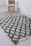 Moroccan berber rug 3.7 X 7.7 Feet - Boucherouite Rugs