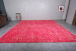 Pink Moroccan rug 13.7 X 13.4 Feet