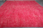 Pink Moroccan rug 13.7 X 13.4 Feet