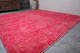 Pink Moroccan rug 13.7 X 13.4 Feet