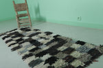 Moroccan berber rug 2.1 X 5.9 Feet - Boucherouite Rugs