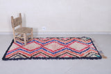 Vibrant Moroccan Berber Rug - 2.9 X 6.1 Feet