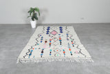 Colorful Moroccan rug 5.1 FT × 7.8 FT