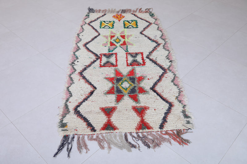 Colorful Moroccan Berber Rug - 3.1 X 5.7 Feet