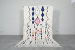 Colorful Moroccan rug 5.1 FT × 7.8 FT