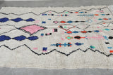 Colorful Moroccan rug 5.1 FT × 7.8 FT