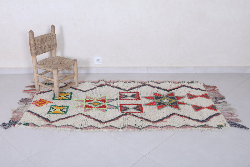 Colorful Moroccan Berber Rug - 3.1 X 5.7 Feet