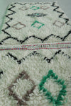 Handmade White Berber Runner Rug 1.9 X 5.9 Feet