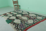 Moroccan berber rug 3.8 X 6.1 Feet - Boucherouite Rugs