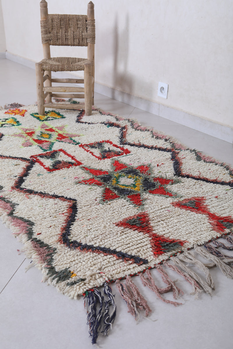 Colorful Moroccan Berber Rug - 3.1 X 5.7 Feet