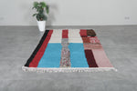 Handwoven Moroccan rug 4.6 FT × 7.1 FT