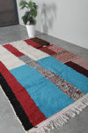 Handwoven Moroccan rug 4.6 FT × 7.1 FT