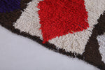 Moroccan berber rug 3.4 X 8.2 Feet - Boucherouite Rugs