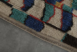 Colorful handmade moroccan berber rug 3.8 X 6.5 Feet