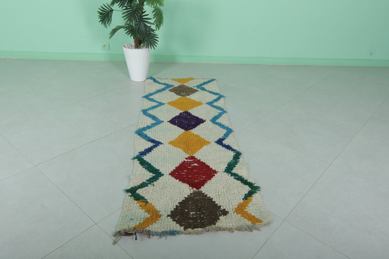 Moroccan Rug 2.1 x 6.2 Feet - Vibrant Handwoven Design