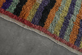 Vintage handmade moroccan berber colorful rug 4.8 FT X 8.4 FT