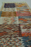 Colorful moroccan handwoven kilim 2.3 FT X 5.3 FT