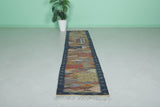 Moroccan colorful handwoven kilim 2 FT X 8.3 FT