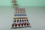 Colorful Runner Moroccan Rug 2.3 X 6.7 Feet