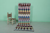 Colorful Runner Moroccan Rug 2.3 X 6.7 Feet