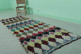 Colorful Runner Moroccan Rug 2.3 X 6.7 Feet