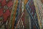 Moroccan colorful handwoven kilim 2 FT X 8.3 FT