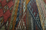 Moroccan colorful handwoven kilim 2 FT X 8.3 FT