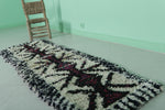 Moroccan berber rug 1.9 X 6.2 Feet - Boucherouite Rugs