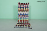 Colorful Runner Moroccan Rug 2.3 X 6.7 Feet