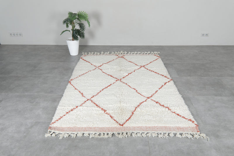 Beni Ourain Moroccan Rug – Handwoven Wool 5x7.9 FT