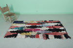 Moroccan berber rug 2.7 X 6 Feet - Boucherouite Rugs