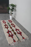 Woolen Azilal Runner rug 2.9 x 7 Feet