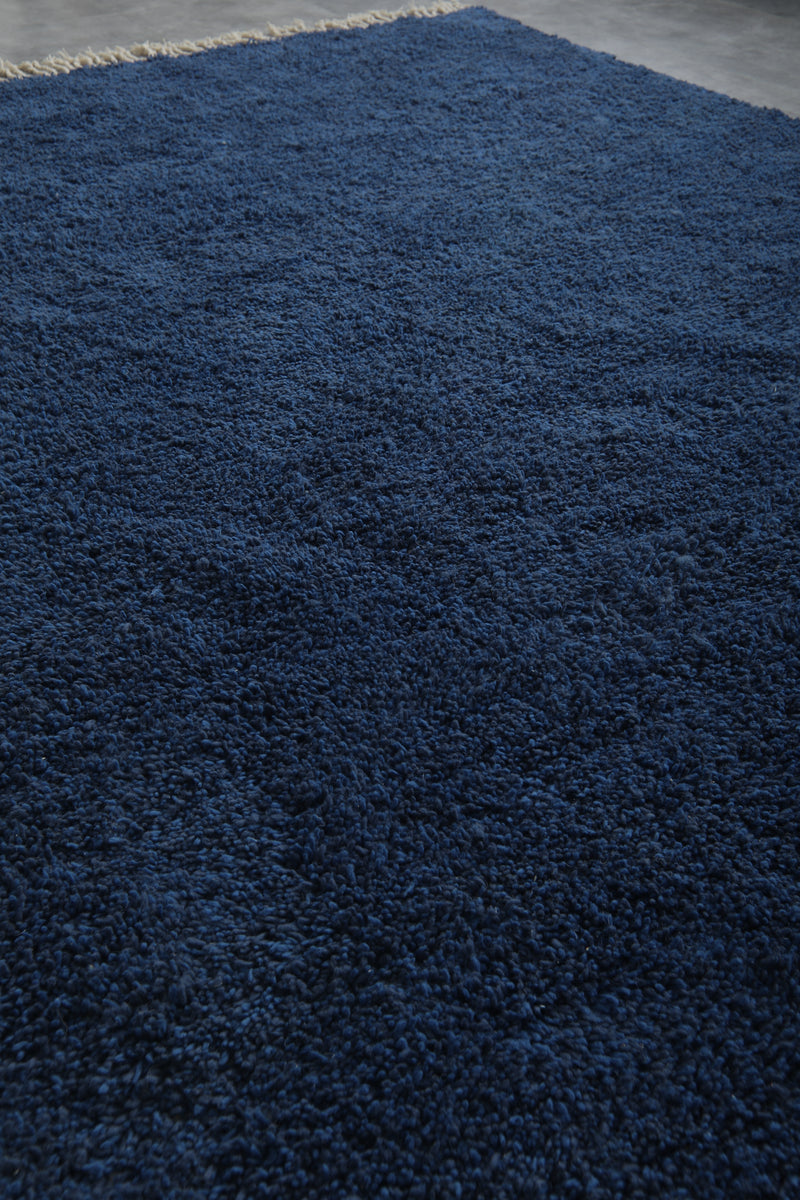 Blue Moroccan rug - Custom rug - Handmade wool rug