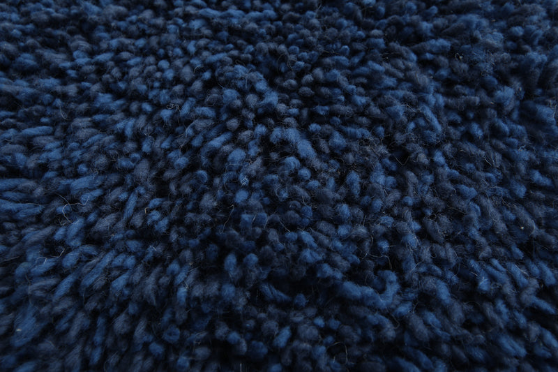 Blue Moroccan rug - Custom rug - Handmade wool rug