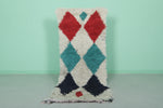 Moroccan berber rug 2.6 X 6.1 Feet - Boucherouite Rugs