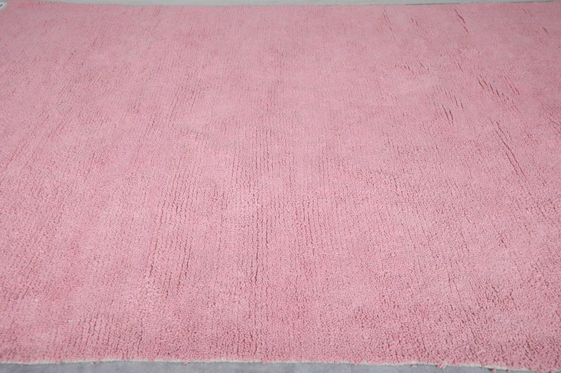 Pink Moroccan Rug - Large 8.9 x 13.2 Feet | Handwoven Wool Rug