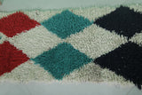 Moroccan berber rug 2.6 X 6.1 Feet - Boucherouite Rugs