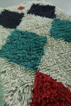 Moroccan berber rug 2.6 X 6.1 Feet - Boucherouite Rugs