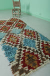 Moroccan berber rug 2.8 X 7.2 Feet - Boucherouite Rugs